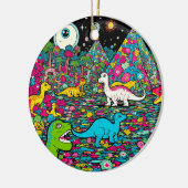 トリップ（幻覚体験）のような セラミックオーナメント (左)