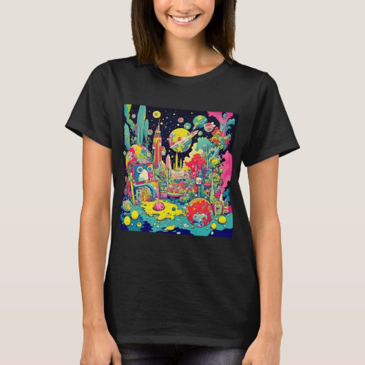 トリップ(幻覚体験)のような Tシャツ (正面)