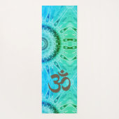 トリップ（幻覚体験）のようなOM記号曼荼羅 ヨガマット (裏面)