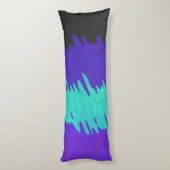 トリップ（幻覚体験）のようなSquiggly抽象芸術Alexigenderプライドフラグ ボディピロー (裏面 (縦))