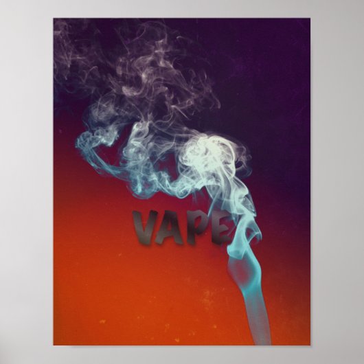 トリップ（幻覚体験）のようなVape Cloudプレミアムグランジポスター ポスター (正面)