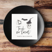 トリッ不気味クまたは治療 |ハローウィンパーティ スタンダードカクテルナプキン