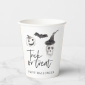 トリッ不気味クまたは治療 |ハローウィンパーティ 紙コップ (正面)