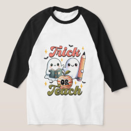 トリッ教えクまたはハロウィーンTシャツ Tシャツ