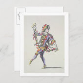 トリトンの衣装デザイン、17世紀のベール ポストカード (正面/裏面)