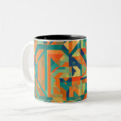 トリトーン幾何調和デザインマグカップ ツートーンマグカップ (正面左)