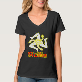 トリナクリアのシンボルTシャツ付きシチリア Tシャツ