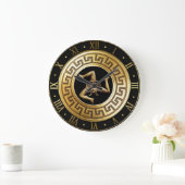 トリナクリアシリアシシリアンメドゥーサクロック ラージ壁時計 (ホーム)