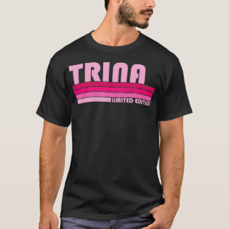 トリナ名パーソナライズされたレトロヴィンテージ80s 90sバット tシャツ