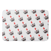 トリニからボーンへの島のマップWHITEの角度付き バスマット (正面)