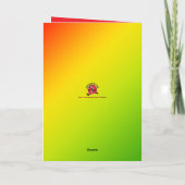 トリニから別の熱帯クリスマスまで シーズンカード (裏面)