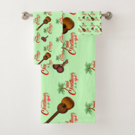 トリニのクリスマスとCuatroとShac Shacで緑 バスタオルセット