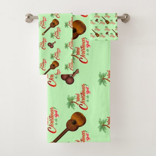 トリニのクリスマスとCuatroとShac Shacで緑 バスタオルセット (インサイチュ)
