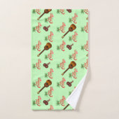 トリニのクリスマスとCuatroとShac Shacで緑 バスタオルセット (ハンドタオル)