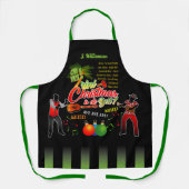 トリニのクリスマスは最高のパランドーロスと名前 エプロン (正面)