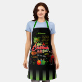 トリニのクリスマスは最高のパランドーロスと名前 エプロン (着用した状態)