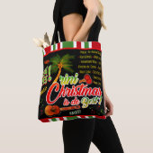 トリニのクリスマスは最高の黒色である トートバッグ (クローズアップ)