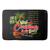 トリニのクリスマスは最高の黒色である バスマット (正面)