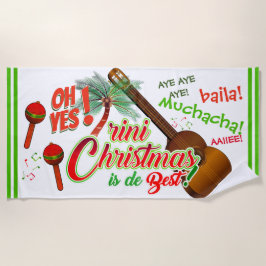 トリニのクリスマス最高のはデド/マラックとカトロ ビーチタオル