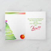 トリニのクリスマス シーズンカード (内部)