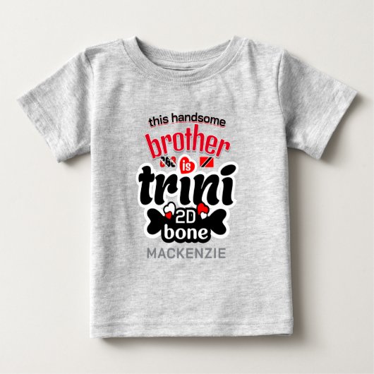 トリニの赤ちゃん兄弟 デ ボーン ベビーTシャツ (正面)