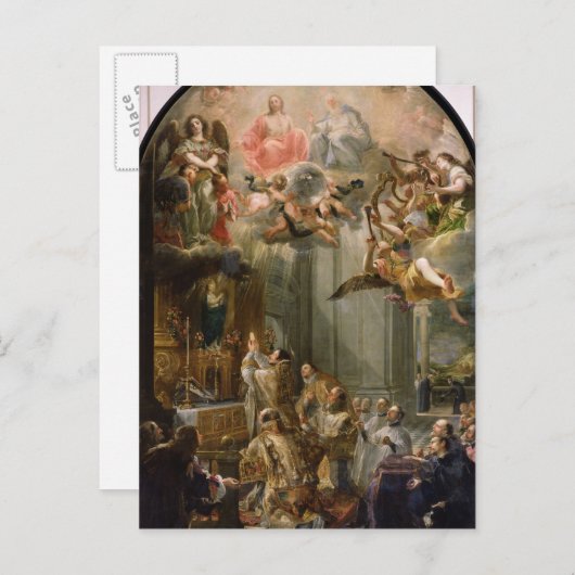 トリニタリア人の序列のミサ, 1666 ポストカード (正面/裏面)