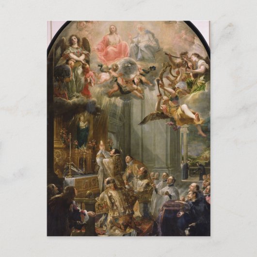 トリニタリア人の序列のミサ, 1666 ポストカード (正面)