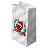 トリニダすてきード国旗のクリスマススタイル スモールペーパーバッグ (正面アングル)