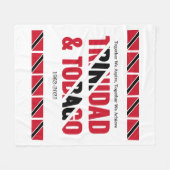 トリニダスタイリッシュード・トバゴ フリースブランケット (正面(横))