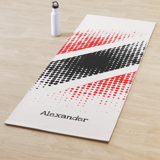 トリニダパーソナライズされたード・トバゴ・ドット・パターン国旗 ヨガマット (インサイチュ)