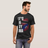 トリニダードとハイチミクスDNAフラグ伝統 Tシャツ (正面フル)