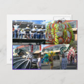 トリニダードのカーニバル ポストカード (正面/裏面)
