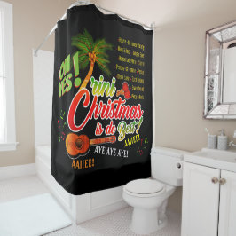トリニダードのクリスマスはブラックで最高 シャワーカーテン