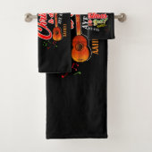 トリニダードのクリスマスはブラックで最高 バスタオルセット (インサイチュ)