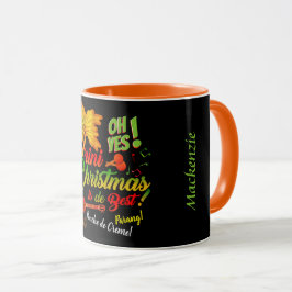 トリニダードのクリスマスは最高だよ BLACK マグカップ