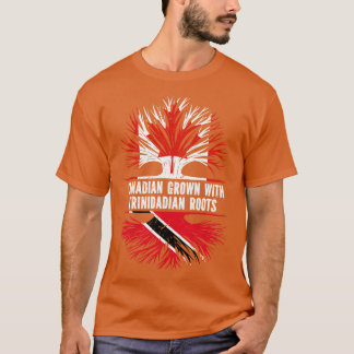 トリニダードのルーツカナダ国旗で栽培されたカナダ Tシャツ