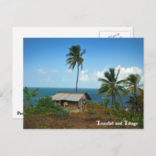 トリニダードの北海岸の小屋 ポストカード (正面/裏面)