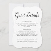 トリニダードへようこそ | 結婚式のお土産 招待状 (裏面)