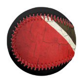 トリニダードグランジトバゴ国旗 野球ボール (正面左)