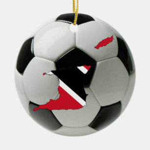 トリニダードトバゴのフットボールのサッカーのオーナメント セラミックオーナメント