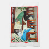 トリニダードトバゴのラム酒の店の写真 キッチンタオル (縦)