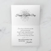 トリニダードトバゴの友達へ、編集可能な共和国記念日おめでとう カード (内部)