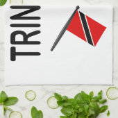 トリニダードトバゴの旗 キッチンタオル (折り畳み)