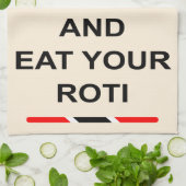 トリニダードトバゴは平静を保ち、あなたのRotiを食べます キッチンタオル (折り畳み)
