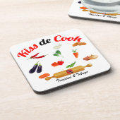 トリニダードトバゴは調理師の食糧に接吻します コースター (左側)