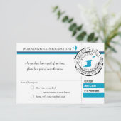 トリニダードトバゴへのRSVPの搭乗券 招待状 (スタンド正面)