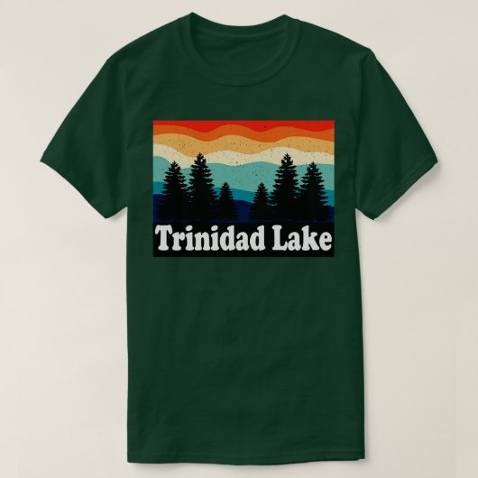 トリニダードレイクコロラドレトロ Tシャツ (デザイン正面)