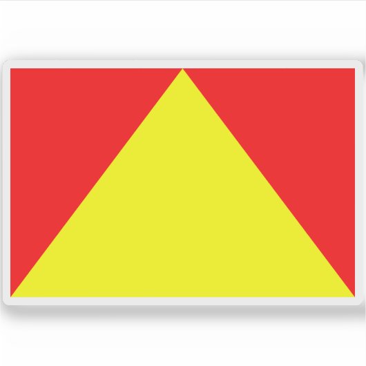 トリニダード公国国旗 シール (正面)