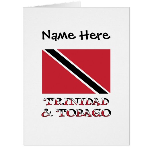 トリニダード国旗のトリニダードパーソナライズされたトバゴ (正面)
