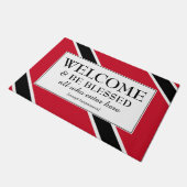 トリニダード国旗 ドアマット (アングル)